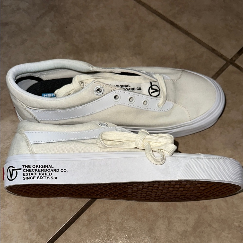 Vans White Classic Sneakers Canvas Style